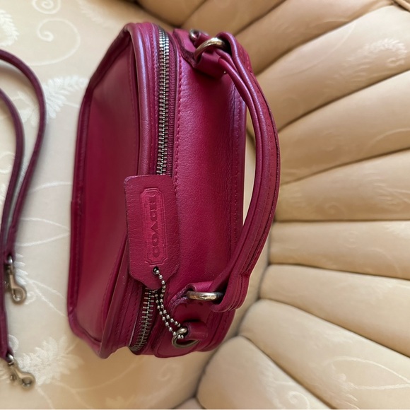 COACH HTF RED vtg LUNCH BOX ZIP🔥9991🔥stunner - Picture 7 of 16